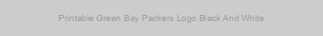 Printable Green Bay Packers Logo Black And White